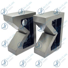 Skylark V Block Without Clamp Cast Iron Vee Block Set Of 2 Pieces 4" x 1-1/2" x 3" Inch