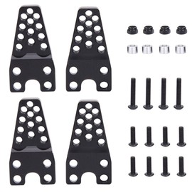 4 Pcs Metal Damper Adjustment Bracket Accessories for Axial SCX10 1/10 Scale RC Crawler CarBlack CA6243