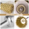 Wire Brush Drill, Pack of 20 Stainless Steel Wire Brushes,