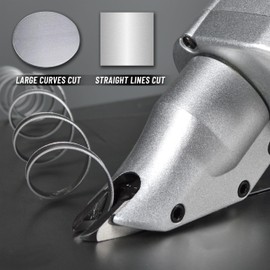 Wild Edge Electric Metal Shear, 14 Gauge 5.0 Amp Variable Speed Swivel Head Heavy Duty Sheet Metal Cutter