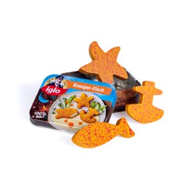 Erzi Iglo 18455 Wooden Crisp Fish in a Tin Grocery Shop for Kids Role Play