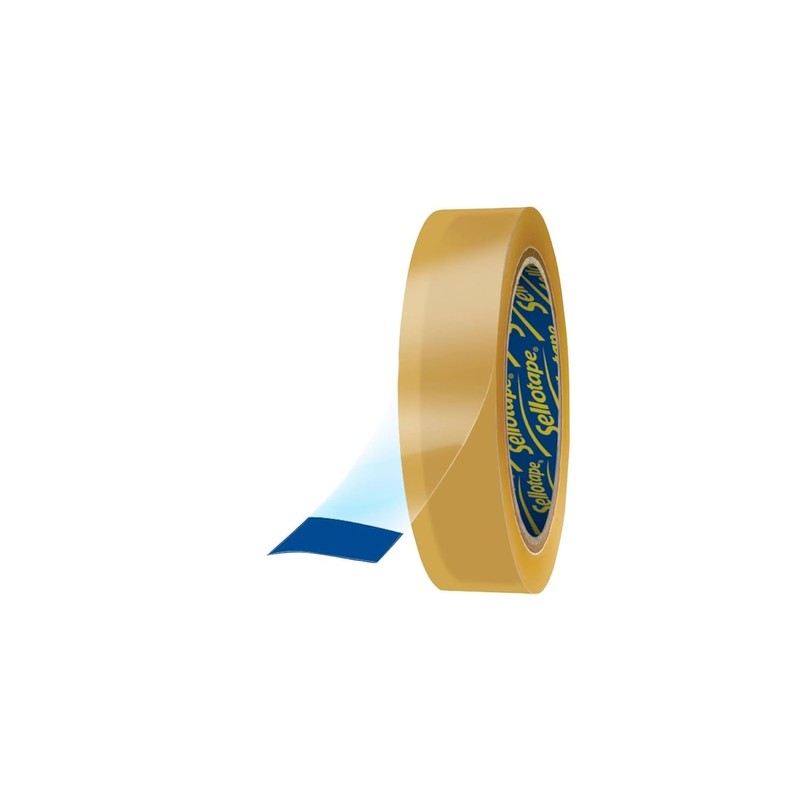Sellotape Original Golden, Multi-Purpose Clear Tape for Household Objects, Clear
