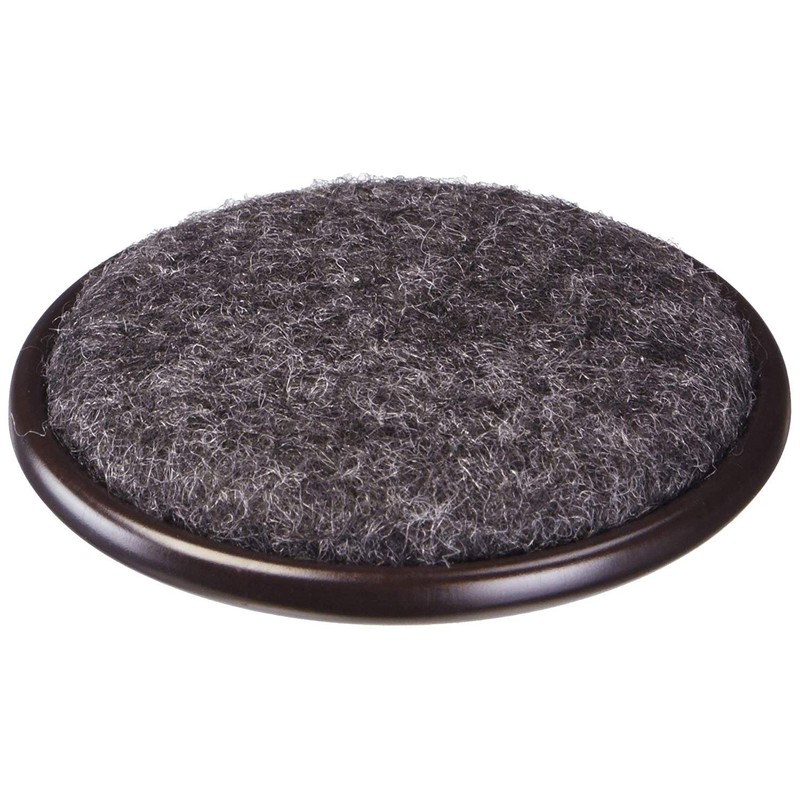 Shepherd 9091 2" Round Metal Carpet Base Caster Cups 4