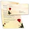 Writing Paper Set 40 Pieces Rose Design Baccara Roses 20