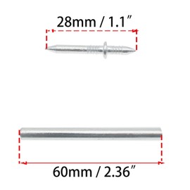 OZXNO Double-Head Skirting Thread Seamless Nail Double-Headed Screw Solid Wood Baseboard Screws Invisible Screws and Nail with Specific Sleeve Tool (200pcs)