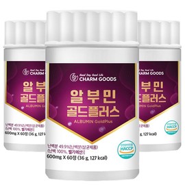ChamGoods 알부민 골드플러스 60정 3통 Albumin Gold Plus 60 Tablets 3 Bottles