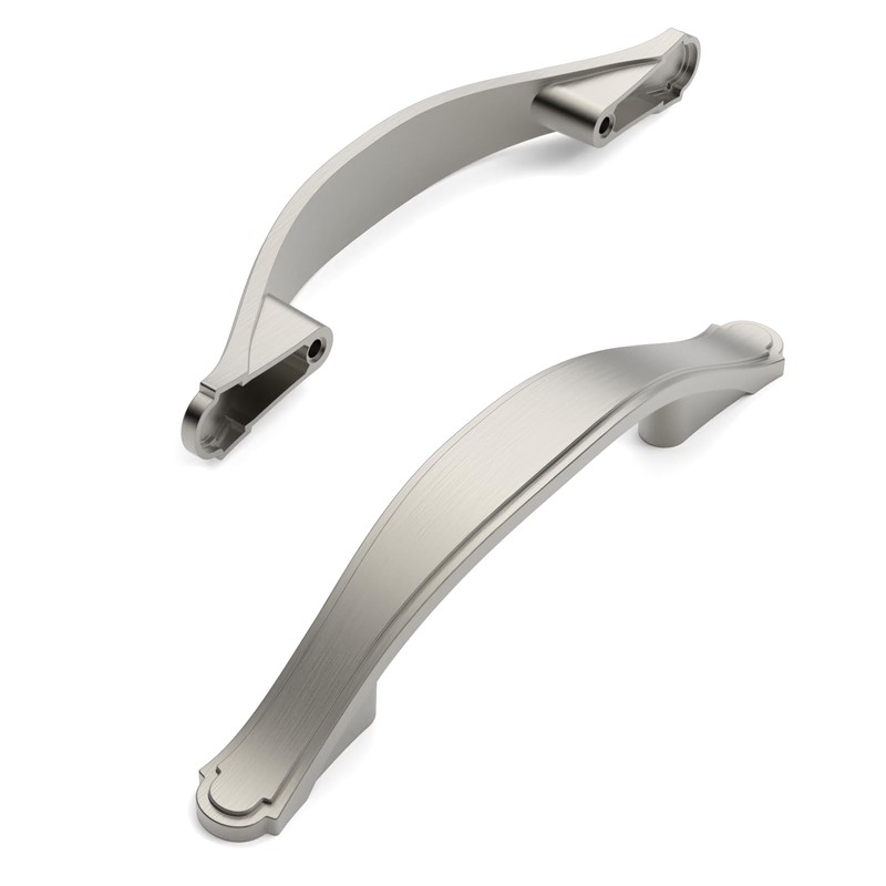 Amerdeco 10 Pack Brushed Satin Nickel Cabinet Pulls 3 Inch(76mm)