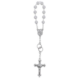 One Decade Rosary with Pearlized Beads - Vatican Imports