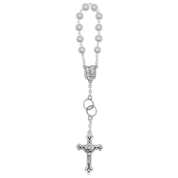 One Decade Rosary with Pearlized Beads - Vatican Imports