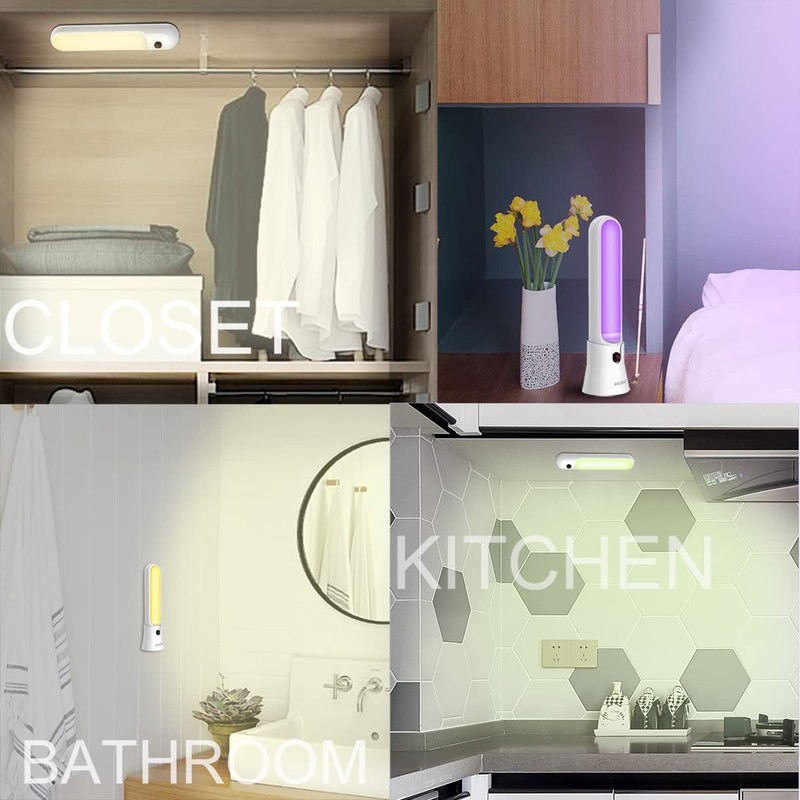 BIGLIGHT Wireless Battery Operated LED Table Top Night Light, Touch,