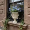 Griffin & Cherub Resin Urn Planter - Stone-Effect Finish, Renaissance
