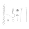 Earring Making Kit with Tweezers Ear Hooks Ear Pins Wax