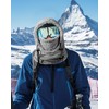 Gisdanchz Winter Fleece Fabric Balaclava Ski Mask Scarf Hat for