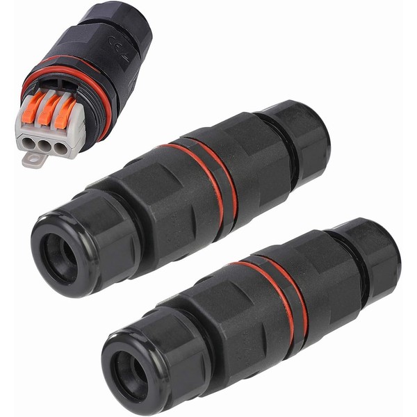 Cable Connector Waterproof 2-Pack IP68 Connection Box Connection Sleeve Cable