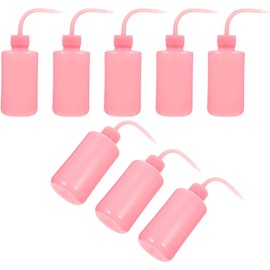 Botella para Limpieza de Pestañas Exprimible 250ml, 8 Piezas, Botella Vacía a Prueba de Fugas Boquilla Curvada Rosa, Adecuado para Salón y Uso Doméstico