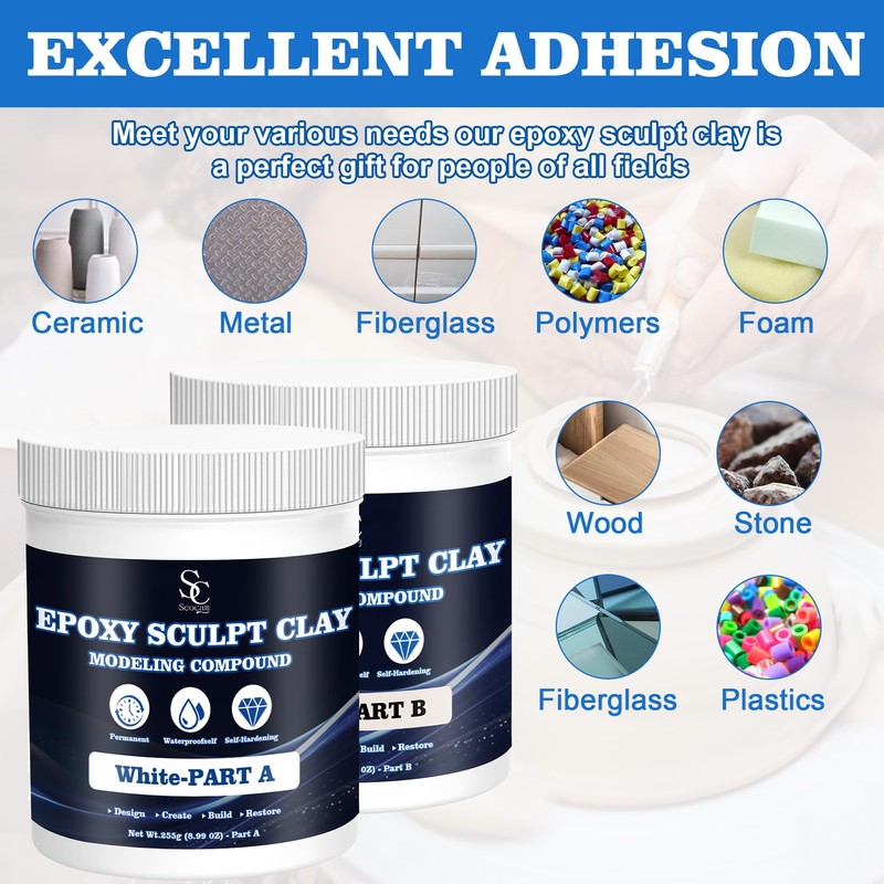 Seocam Epoxy Putty Sculpt Clay, 2 Part A & B
