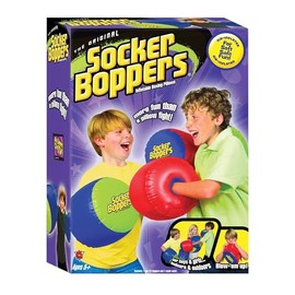 Socker Boppers Inflatable Boxing Pillows - One Pair Boppers – colors will vary, Box and Bop, Durable Vinyl, Active Outlet That Aids in Agility, Balance and Coordination, Safe Fun Indoor or Out