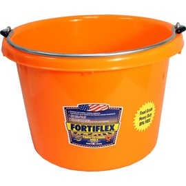 FORTEX Industries N400-8ORANGE Pail, 8 Quart, Orange