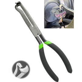 Electrical Disconnect Pliers, 8in Automotive Electrical Connector Pliers for Cars, Universal Plug & Fuel Line Disconnect Tool for Ignition Coil, Long Spark Plug & Air Flow Sensor Repair Pliers(Green)