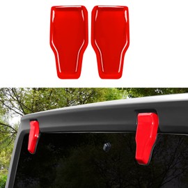 JeCar Red Rear Window Liftgate Glass Hinge Cover for Jeep Wrangler JL & Unlimited 2018-2024 2025+