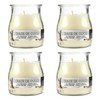 Pack of 4 Scented Candles Coconut Scented Candles in Glass