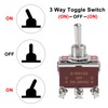 ACEIRMC 4Pcs Momentary Toggle Switch 12V DC 30A DPDT (ON)-Off-(ON)