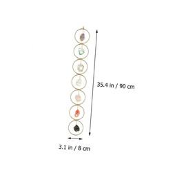 Totority Colorful Gemstone Hanging Ornament Vintage Wall Pendant Decor for Living Room Interior Wall Decoration Unique Shape Durable Craftsmanship