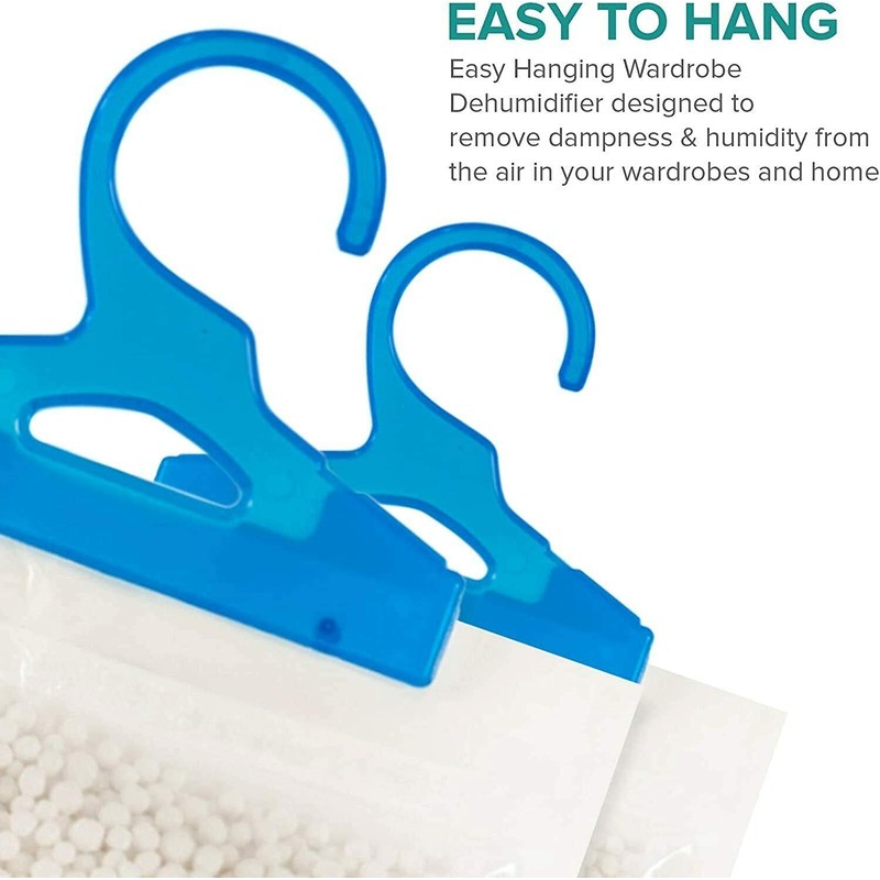 WHITE BERRY Hanging Wardrobe Dehumidifier Interior Bags Mold Trap Any