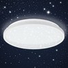 B.K.Licht - LED ceiling light with starry sky, indirect light,