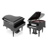 Exquisite Wooden Mini Piano Model Display Decoration Home Coffee House