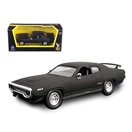 Plymouth 1971 GTX Matt Black 1/43 by Road Signature 94218