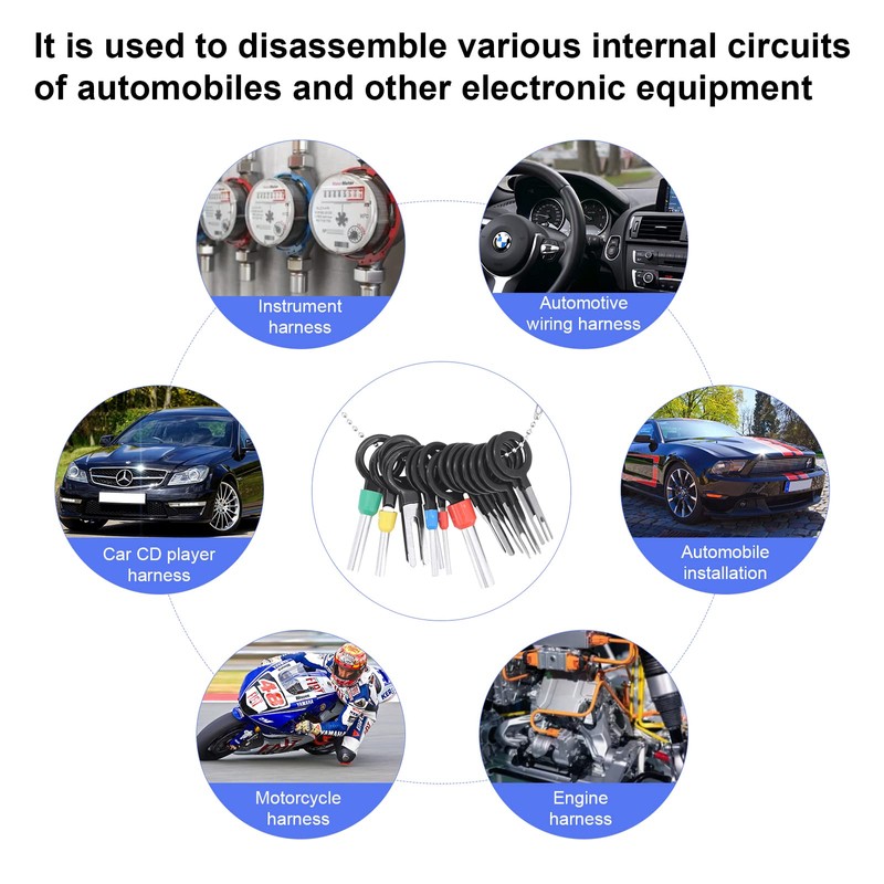 Yuhtech 121 Piece Terminal Removal Tool Set for Car Terminal