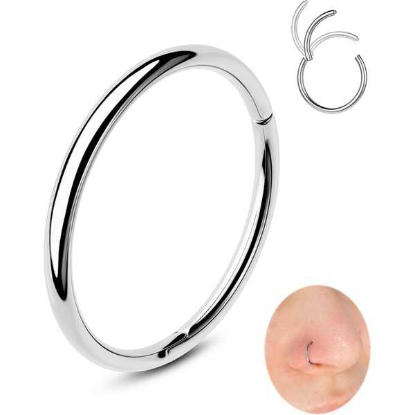 OUFER 20G Nose Ring Surgical Steel 316L Nose Piercing Ring