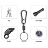 Bamyli 12 Pieces Mini Carabiner Hook Keychain Small Detachable Carabiner