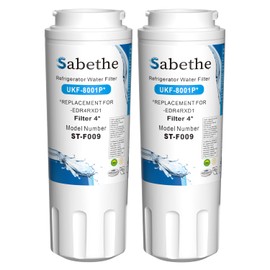 Sabethe UKF8001 Water Filter Replacement for EDR4RXD1, Filter 4, Maytag UKF8001AXX-200, UKF8001P, 4396395, 469006, Puriclean II, FMM-2, white (2 Count Pack Of)