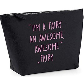 Hippowarehouse I'm A Fairy, An Awesome, Awesome Fairy printed make up cosmetic wash bag 18x19x9cm