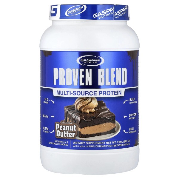 Gaspari Nutrition Proven Blend Multi-Source Protein, Chocolate Peanut Butter, 2