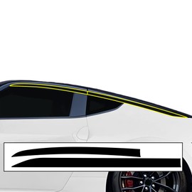 BOGAR TECH DESIGNS Side Window Trim Chrome Delete Overlay Compatible with Nissan Z 2023-2026, Gloss Black