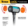 Titan DBX 63645 45oz Dead Blow Hammer with Interchangeable Polyurethane