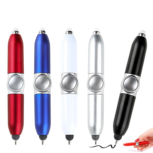 Fidget Pen, Pack of 5 ADHD Pen with LED Light,