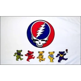 Grateful Dead Dancing Bears 3x5 ft Poster Album Cover Flag Banner