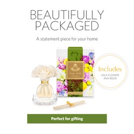 Agraria Monique Lhuillier Tomato Oakmoss PetiteEssence Fragrance Reed Diffuser, 1.7 Oz, Fresh Alluring Sola Flower Earthy Scent Diffusers for Home