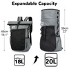 Outplea 20L Foldable Backpack Men Women Ultralight Rolltop Backpack Packable