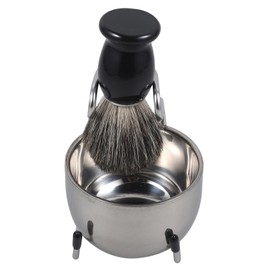 MERRYHAPY Barber Grade Shaving Kit Brush Set Beard Shaving Tool with Manual Razor for Men