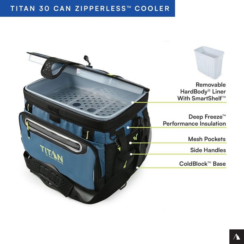 Titan by Arctic Zone 30 Can Zipperless Soft Cooler with