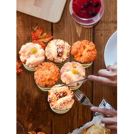 GOWENIC 6 Piezas de Magdalenas Falsas, Simulación de Comida Realista, Magdalenas, Pan, Postre, Modelo de Comida de Simulación para Decoración, Accesorios de Exhibición, Modelo Real, (6