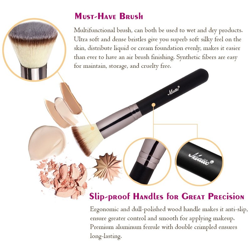 Matto Flat Kabuki Foundation Brush - Flat Top Makeup Brush