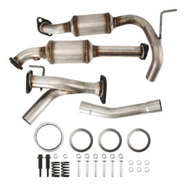 ZonCar Catalytic Converter Compatible With 2005-2015 To-yo-ta Tacoma 4.0L Rear Left/Raer Right 52451/50352 2pcs Stainless Steel High Flow Catalytic Convertor