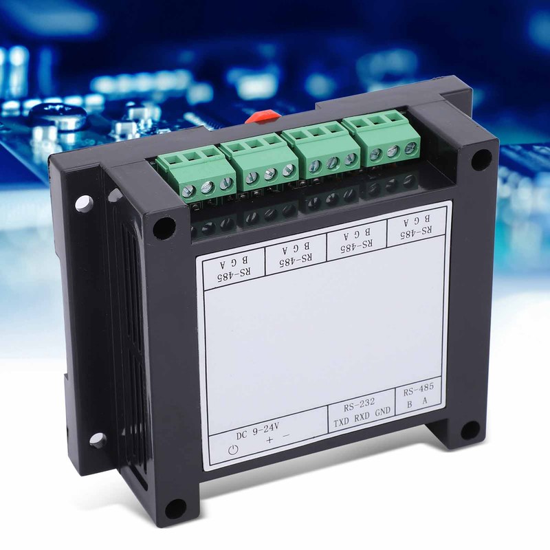 Repeater Industrial Grade Photoelectric Isolation 4‑Channel RS485 Hub Sharer Splitter