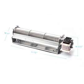 GA3650 GA3750 GA3750A Fireplace Blower Fan for Desa CHDV32NR B36L CD36RN T32NRB TC36N, Vanguard VSGF28PTC VB42, FMI TCC36P, Comfort Glow CGFB32C CGFB32CA, Comfort Flame B36L-M Fireplaces, BK BKT